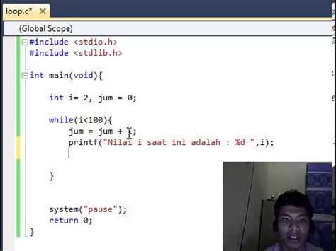 Pemrograman C Looping YouTube