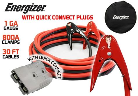 Enb130 Energizer 1 Gauge 800a 30ft Jumper Cables With Installation Kit