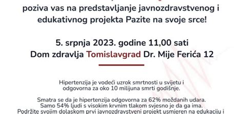 Dom Zdravlja Tomislavgrad Predstavlja Javnozdravstveni I Edukativni