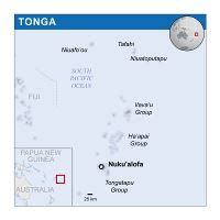 Large location map of Tonga | Tonga | Oceania | Mapsland | Maps of the World