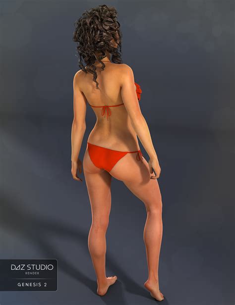 Frilly Triangle Bikini For Genesis Female S Daz D