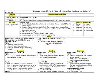 Hmh Journeys Grade Lesson Plans Lesson By Teach And Travel