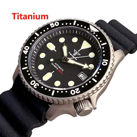 Tandorio Reloj Autom Tico De Mm Para Hombre Nh A De Titanio Para