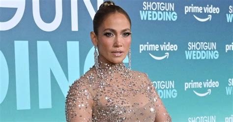 J Lo Reinvents The Naked Dress In A Nude Gown Covered In Crystals