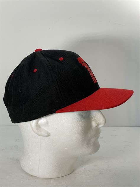 619 muscle baseball cap black and red snapback - Gem
