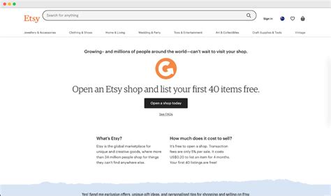 For New Shops How To Get 40 Free Listing On Etsy