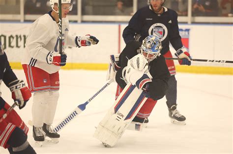 Igor Shesterkin furious after collisions at Rangers practice