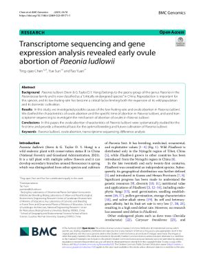 Fillable Online Transcriptome Sequencing And Gene Expression Analysis