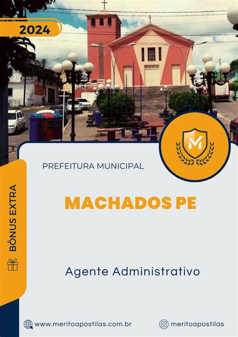 Apostila Agente Administrativo Prefeitura De Machados Pe M Rito