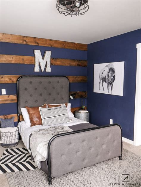 Blue And Black Scheme For Tween Boys Bedroom Ideas