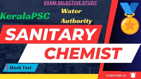 Kerala Psc Sanitary Chemist Water Authority Category No