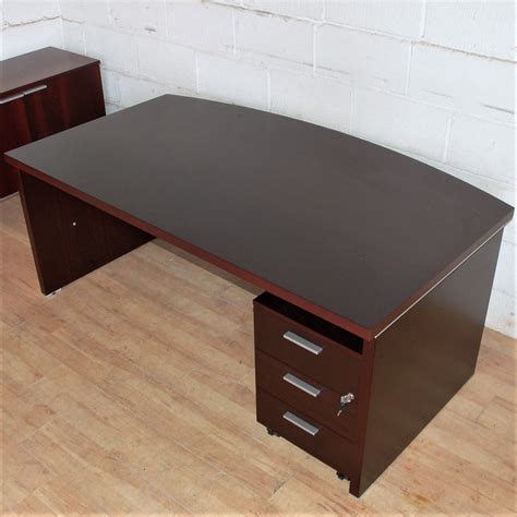 Rosewood Executive Desk Credenza Pedestal 11156