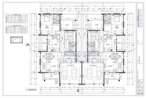 4 Bedroom Duplex House Plan, Family Duplex, 4 Bed Duplex Floor Plan ...