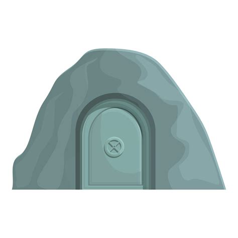 Secret bunker icon cartoon vector. Bomb shelter 16227819 Vector Art at