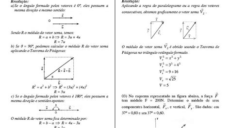 Exerc Cios De Vetores Ano Fdplearn