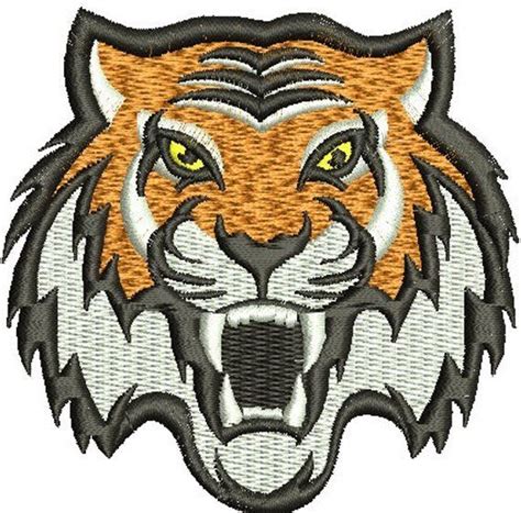 Wild Tiger Embroidery Design Machine Embroidery Design Instantly