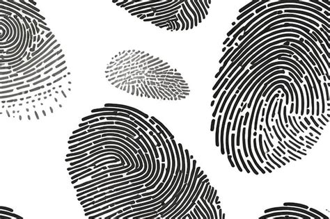 Vector Black Isolated Fingerprint On White Background Vector