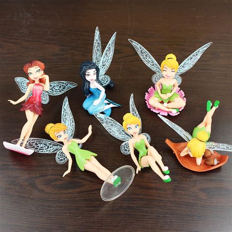 Disney 6pcs Set 7 12cm Tinkerbell Tinker Bell Flower Elves Princess