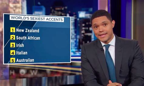 Watch Trevor Noah Reacts To SA Voted 2nd Sexiest Accent It Is Hilarious