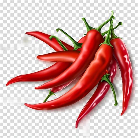 Premium Photo Red Hot Pepper On A Transparent Background