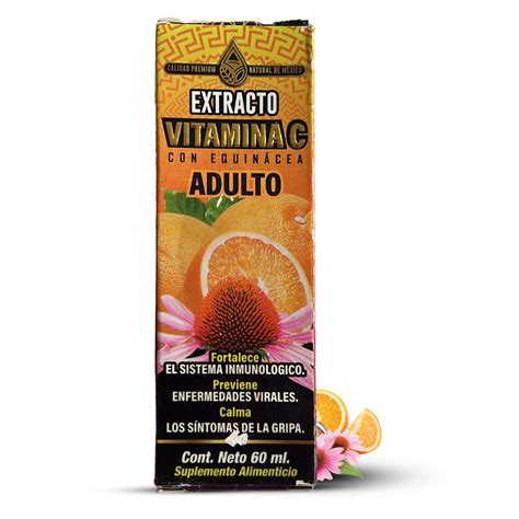 Vitamina C Con Equin Cea Para Adultos Extracto Ml Suplemento