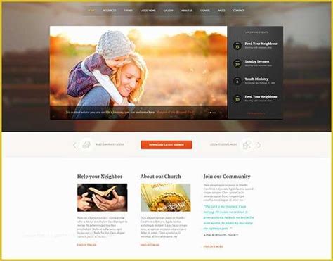 Free Wordpress Church Templates Of Church Wordpress Themes