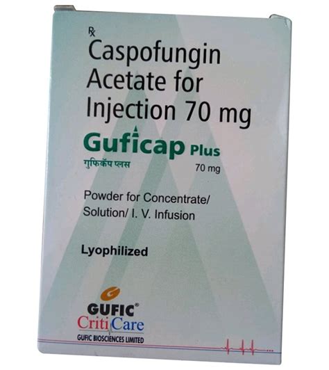 Guficap Plus 70mg Caspofungin Acetate Injection At Best Price In Agra