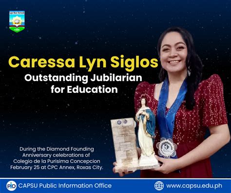 prof caressa lyn siglos  colegio de la purisima concepcions