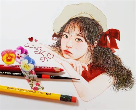 Iu Fanart By Woony Kpop Drawings Doodle Art Fan Art