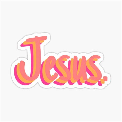 Jesus Sticker For Sale By Mansinone3 Redbubble