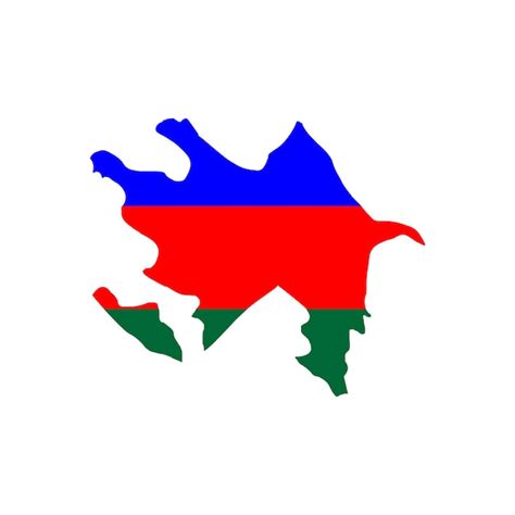 Premium Vector | Map of azerbaijan. flag of azerbaijan