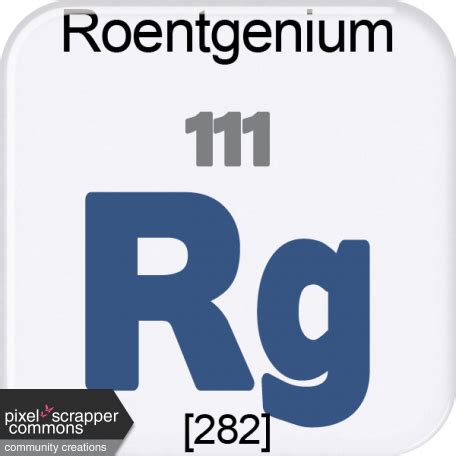 Genius Periodic Table 111 Roentgenium graphic by Marcela Cocco | DigitalScrapbook.com Digital ...