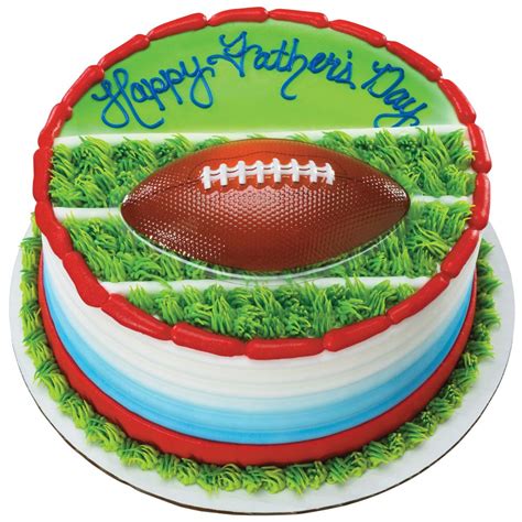 Football With Laces Personalized Cake