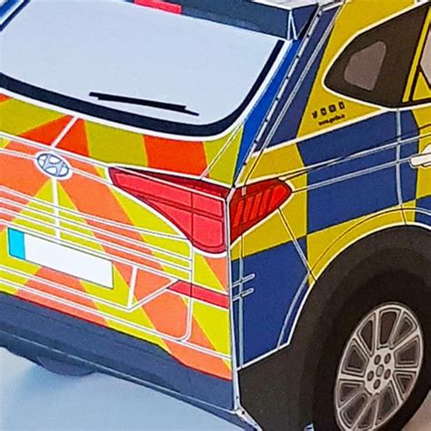 Papermau Hyundai Tucson Irish Police Car Paper Model By Garda