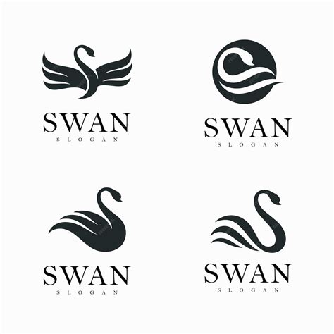 Premium Vector Swan Logo Simple And Elegant Vector Symbol