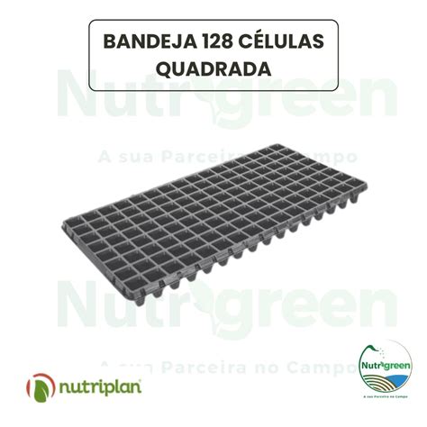 BANDEJA 128 CELULAS FINA PRETO NUTRIPLAN