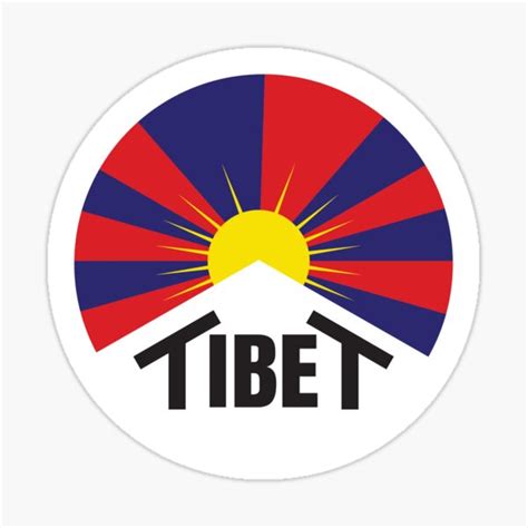 Tibetan National Flag With Tibet Sticker For Sale By Tenzinshikha