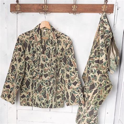 Vintage South Korea Military Camo Shirt And Pants