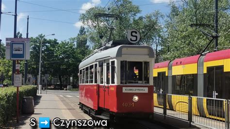 Wagon K 403 1 Tramwaje Warszawskie Linia S YouTube