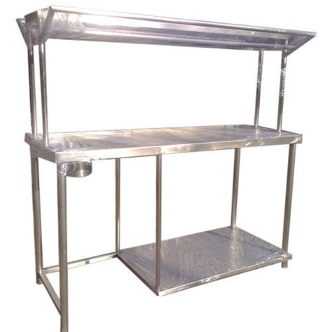 Bansal Stainless Steel Soiled Dish Dumping Table With Garbage Chute