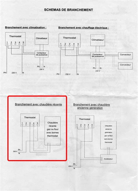 Thermique Branchement Thermostat Sur Elm Leblanc Acleis Nglm H