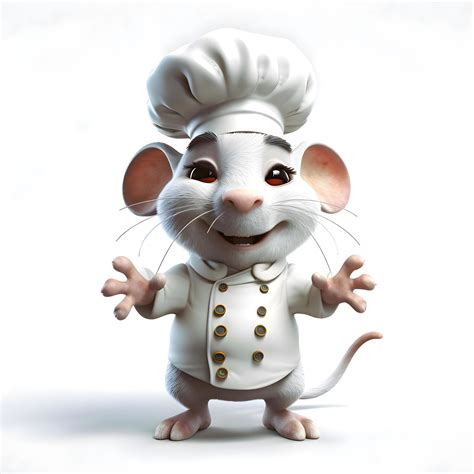 3D rendering of a white rat chef with a chef hat and uniform, Image 23187340 Stock Photo at Vecteezy