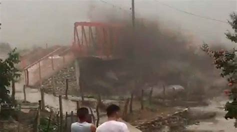 Video Shows the Moment a Giant Mudslide Sweeps Away a Bridge in Argentina