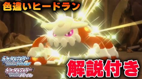 【日本初】色違いヒードランの乱数調整解説【ポケモンbdsp】 ポケモン関連情報のまとめ動画