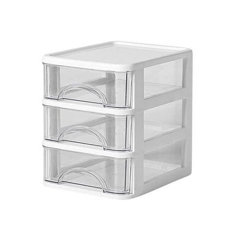 Storage Boxes Desktop Storage Box, Transparent Small Drawer Desk
