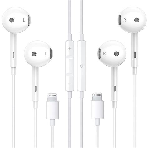 【2 Pack】apple Headphones Wired Iphone Earbuds With Lightning Connector