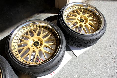 SOLD! CA: 5x100 18x10 Work VS-XX Extreme Gold wrapped in 225/35/18 ...