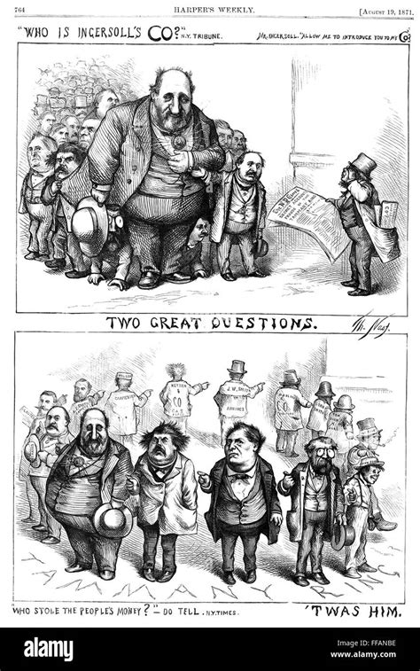 Nast Tweed Corruption None Of Thomas Nasts Cartoon Attacks On