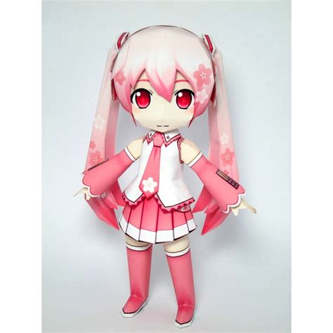 Jual Hatsune Miku Sakura Miku Chibi Papercraft Shopee Indonesia