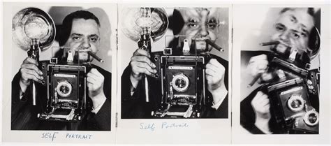 Self Portrait Weegee With Speed Graphic Camera International